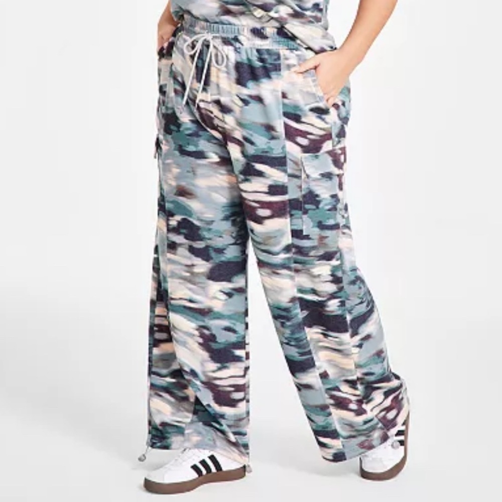Nina Parker Scuba Cargo Bungee Jogger Pants